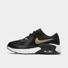 Nike Little Kids' Air Max Excee Casual Shoes In Black/white/metallic Gold Star