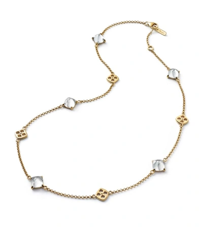 Baccarat Gold Vermeil Mini Medicis Clear Necklace