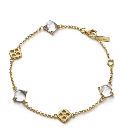 Baccarat Gold Vermeil Mini Medicis Clear Bracelet
