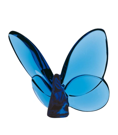 Baccarat Kids' Lucky Butterfly Blue Ornament