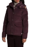 The North Face Sierra Water Resistant 600 Fill Down Corduroy Parka In Root Brown