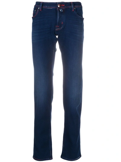Jacob Cohen Mid-rise Slim-fit Jeans In Blue