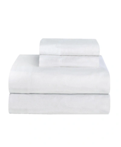 Celeste Home Ultra Soft Flannel Sheet Set, Twin Xl In White