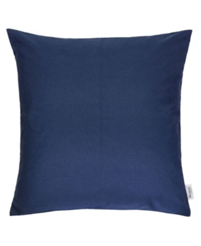Homey Cozy June 20" X 20" Outdoor Pillow 2-pack In Navy
