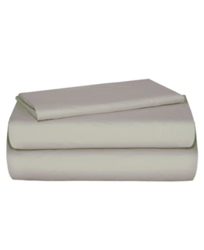 Distinct Dorm 4-piece Sheet Set With Cell Phone Pocket On Each Side, Twin Xl Bedding In Platinum