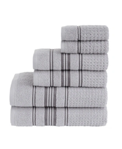 Talesma Aspen 6-pc. Turkish Cotton Towel Set Bedding In Silver/gray