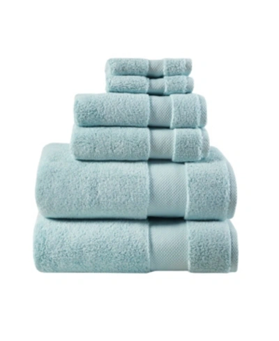 Madison Park Splendor Cotton 6-pc. Towel Set Bedding In Blue