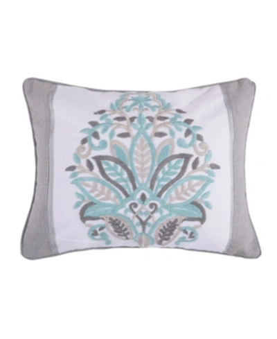 Levtex Legacy Medallion Decorative Pillow, 14" X 18" In Gray