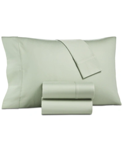 Aq Textiles Camden Sateen 1250 Thread Count 4 Pc. Sheet Set, King Bedding In Green