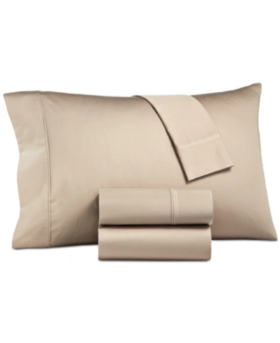 Aq Textiles Camden Sateen 1250 Thread Count 4 Pc. Sheet Set, California King Bedding In Taupe