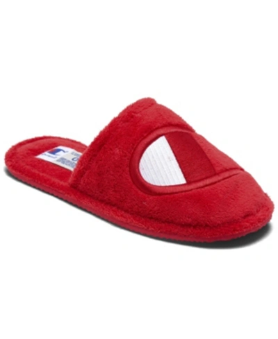 Champion Women's The Sleepover Slippers From Finish Line In Scarlet, White