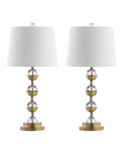 Jonathan Y Avery Crystal Led Table Lamp In Gold
