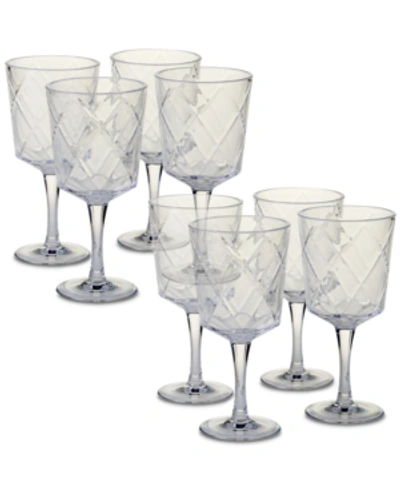 Certified International Clear Diamond Acrylic 8-pc. All-purpose Goblet Set