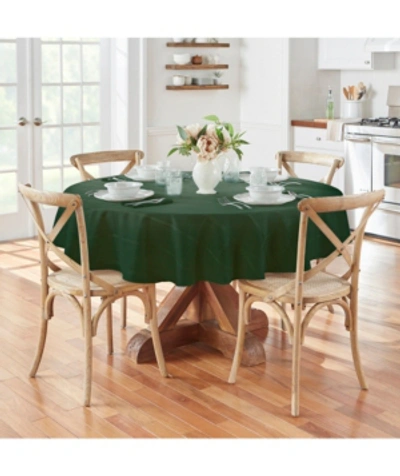Elrene Elegance Plaid Round Tablecloth, 70" In Holly Green