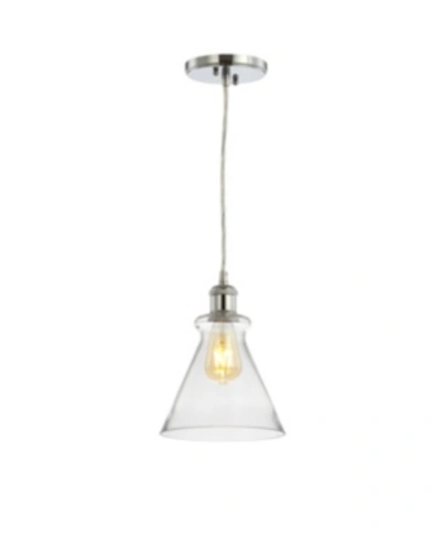 Jonathan Y Goldwater 7.5" Adjustable Drop Led Pendant In Chrome