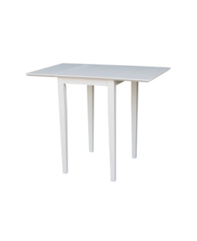 International Concepts Small Dropleaf Table In Off White
