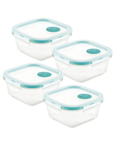 Lock N Lock Purely Better Vented 8-pc. Glass Food Storage Containers, 17-oz. In Clear