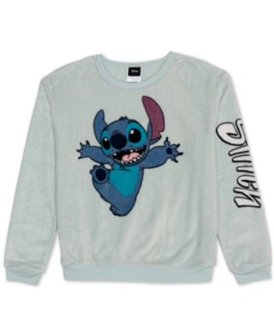 Disney Plush Stitch Graphic Sweatshirt In Blue