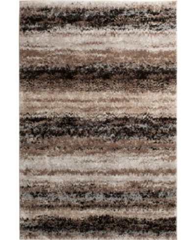 Portland Textiles Urban Exposure Mount Vernon Black 7'10" X 9'10" Area Rug