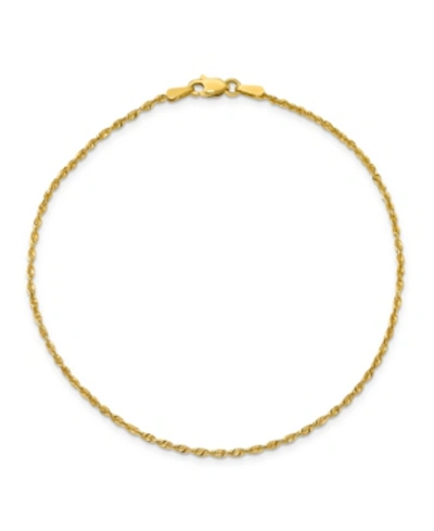 Macy's Sparkle Chain Ankle Bracelet, 10" (1-1/2mm) In 14k Yellow Gold Or 14k White Gold.