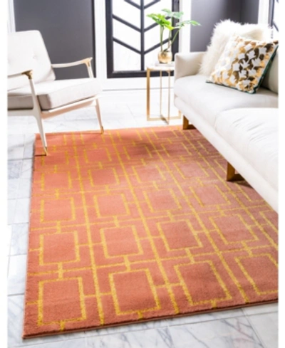 Marilyn Monroe Glam Mmg002 2' X 3' Area Rug In Coral Gold