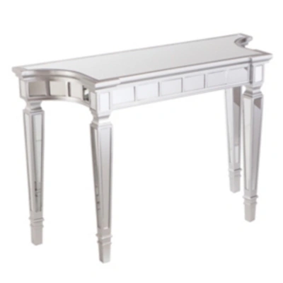 Southern Enterprises Smyth Glam Mirrored Console Table In Silver