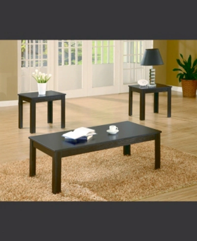 Coaster Home Furnishings Pagosa 3-piece Occasional Table Set In Black