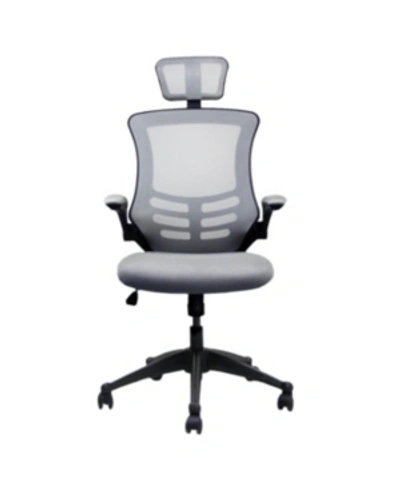 Rta Products Techni Mobili Modern High-back Mesh Executive Office Chair In Grey