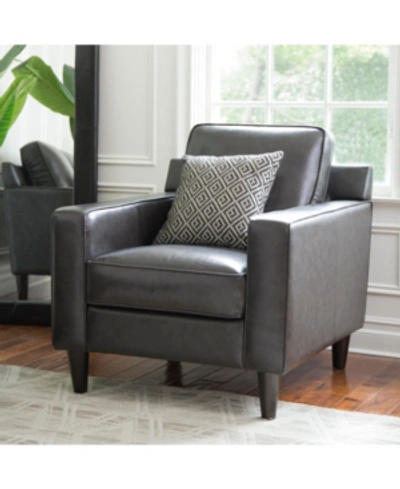 Abbyson Living Jagger Armchair In Dark Grey