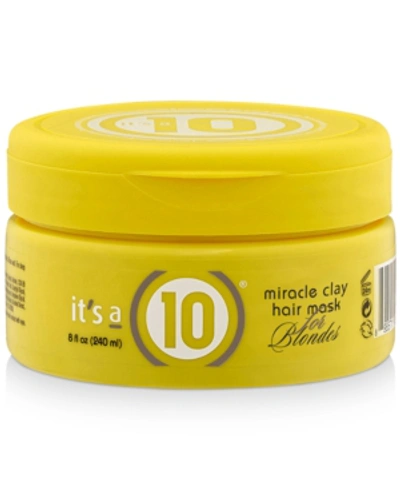 It's A 10 Miracle Clay Hair Mask For Blondes, 8-oz, From Purebeauty Salon & Spa