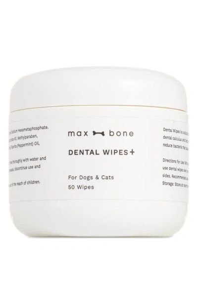 Max-bone Pet Dental Wipes In White