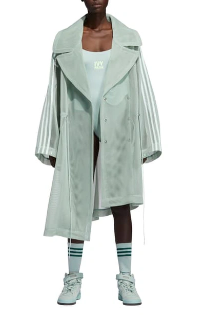 Adidas X Ivy Park Asymmetrical Mesh Jacket In Green Tint ModeSens