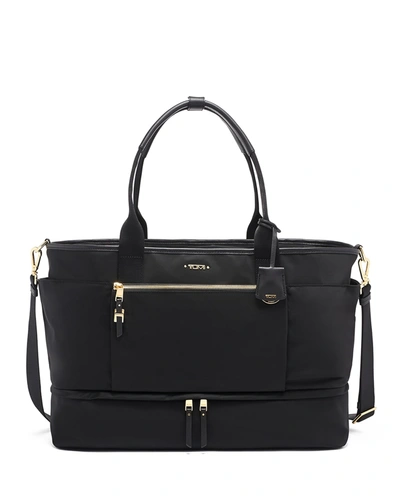 Tumi Voyageur Cleary Weekender Tote Bag In Black Gold