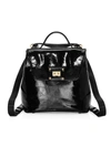 Eric Javits Women's Patent Backpack In Black