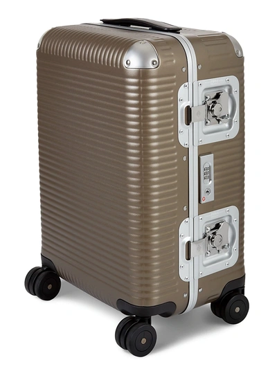 Fpm Men's 55 Bank Light Cabin Spinner 21" Carry-on Suitcase In Matte Almond