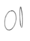 John Hardy ‘classic Chain' Sterling Silver Extra Large Hoop Earrings