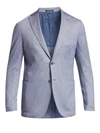 Saks Fifth Avenue Men's Collection Knit Sportcoat In Blue