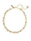 Oscar De La Renta Classic Swarovski Crystal Necklace In Gold