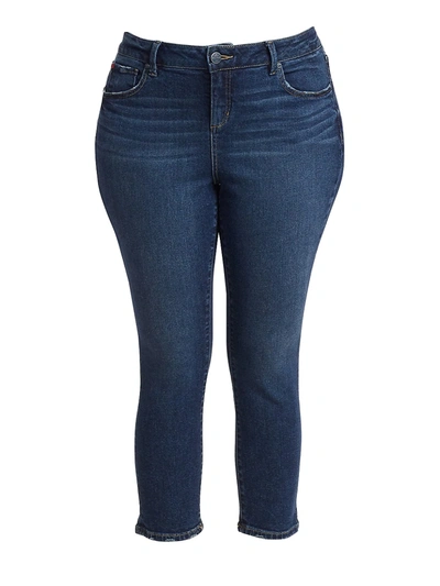 Slink Jeans, Plus Size High-rise Straight-leg Jeans In Liza