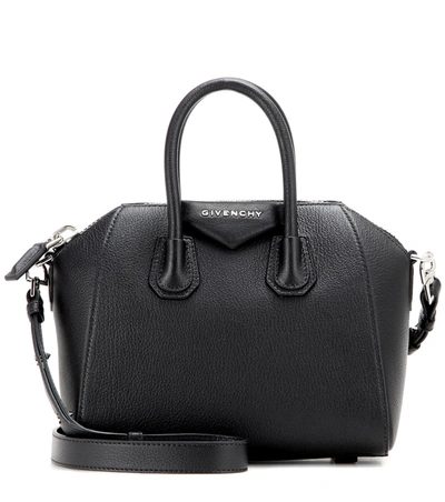 Givenchy Antigona Small Leather Tote In Black