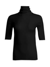 Theory Wool Turtleneck Sweater In Black