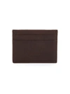 Shinola Leather Card Case In Dark Brown