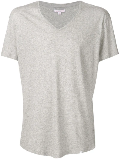 Orlebar Brown V-neck T-shirt In Grey