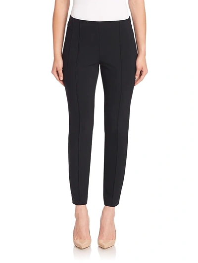 Lafayette 148 Acclaimed Stretch Gramercy Trousers In Black