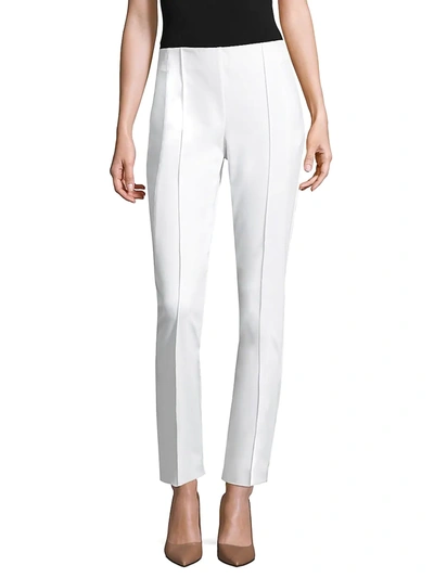 Lafayette 148 Acclaimed Stretch Gramercy Pants In White