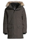 Canada Goose Emory Coyote Fur Hooded Parka In Graphite