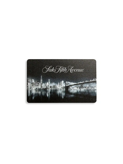 Saks Fifth Avenue Cityscape Gift Card In Neutral