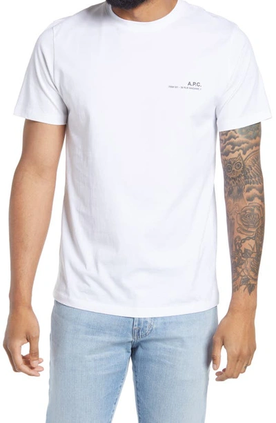 Apc Item Logo Graphic Tee In White