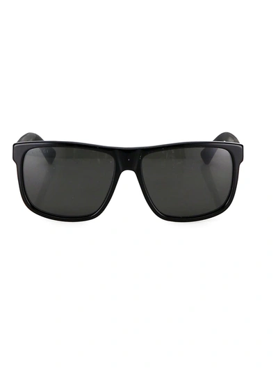 Gucci 58mm Square Sunglasses In Black