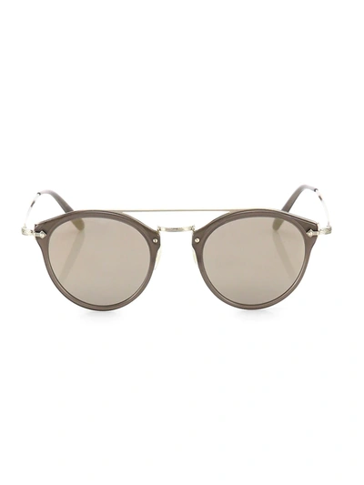 Oliver Peoples Remick 50mm Round Sunglasses In Beige